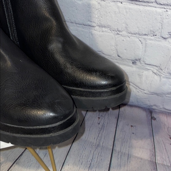 SOUL Naturalizer Black leather Over the Knee Boots Sz 6.5